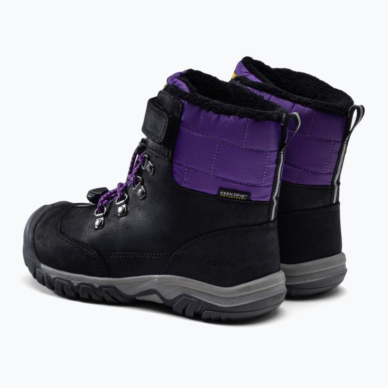 KEEN Greta Boot WP stivali da neve per bambini nero/viola 3
