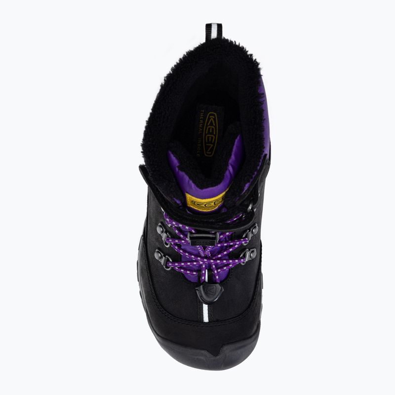 KEEN Greta Boot WP stivali da neve per bambini nero/viola 6
