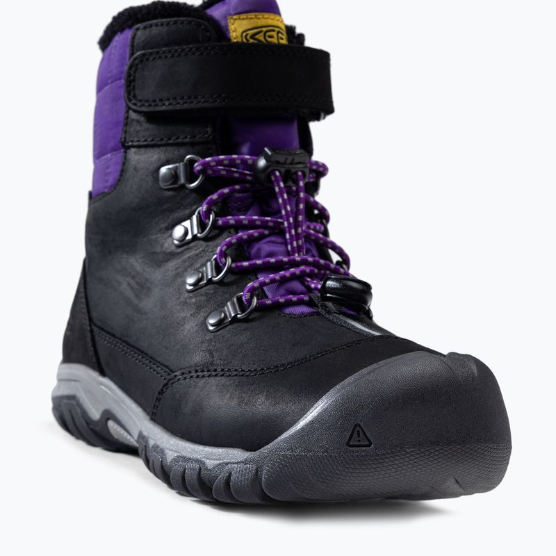 KEEN Greta Boot WP stivali da neve per bambini nero/viola 7