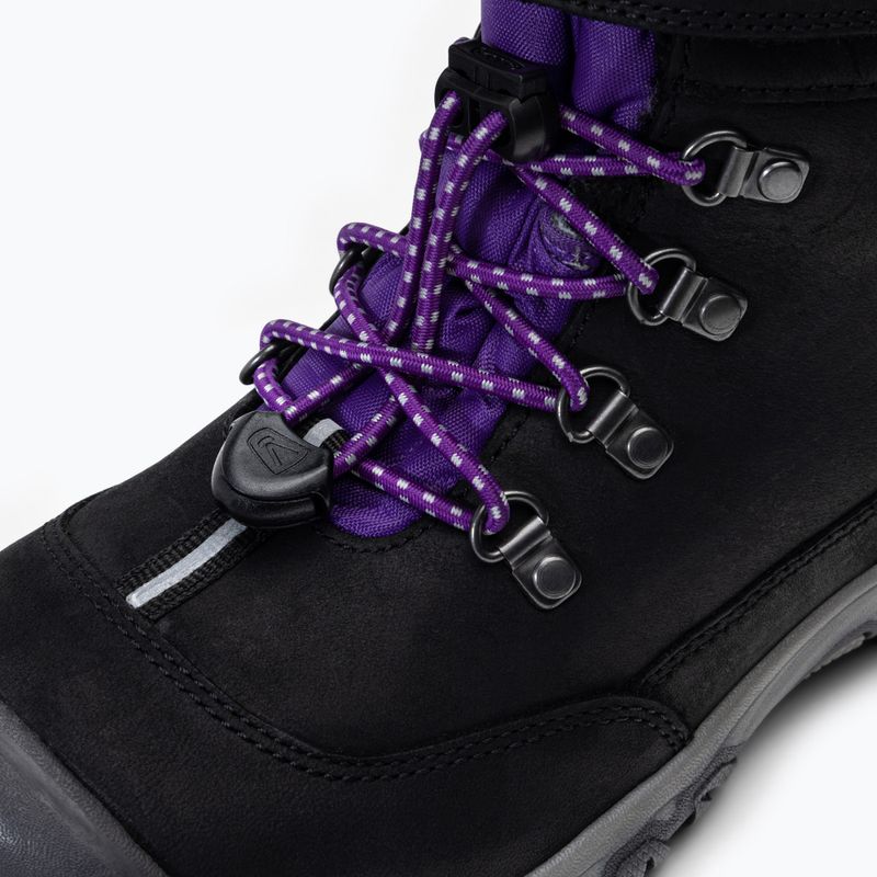 KEEN Greta Boot WP stivali da neve per bambini nero/viola 8