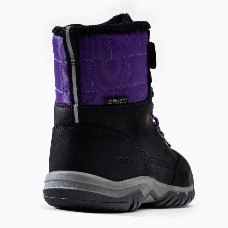 KEEN Greta Boot WP stivali da neve per bambini nero/viola 9