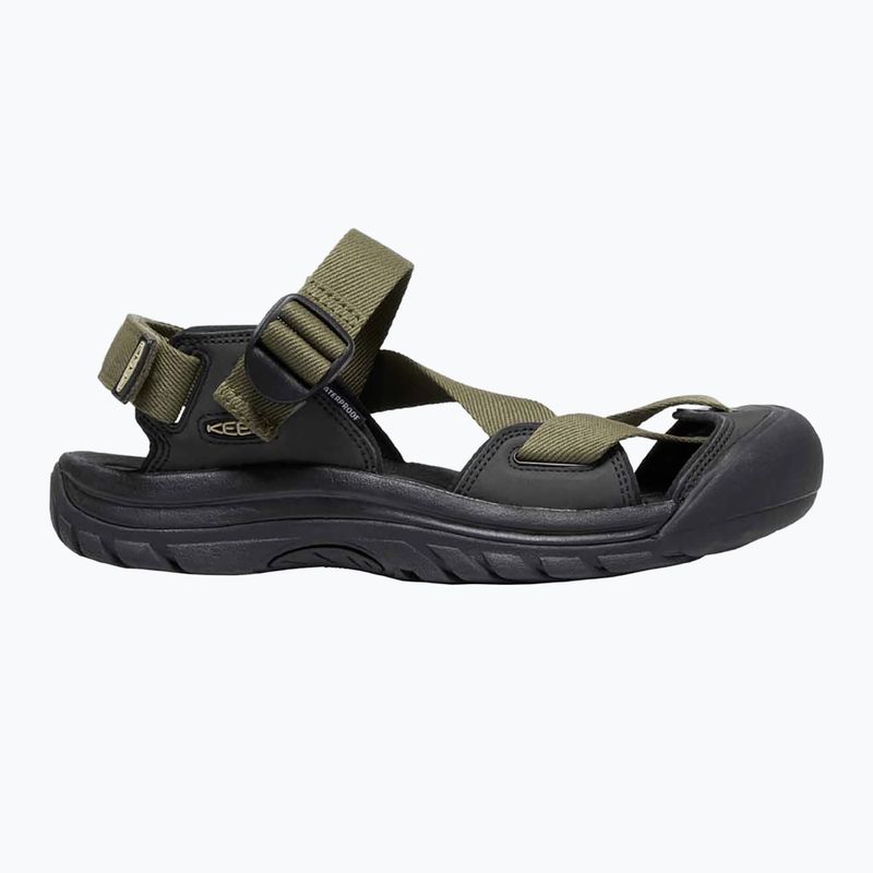 KEEN Zerraport II Sandali da trekking militari da uomo oliva/nero 8