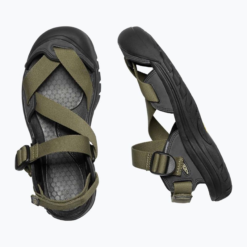 KEEN Zerraport II Sandali da trekking militari da uomo oliva/nero 10