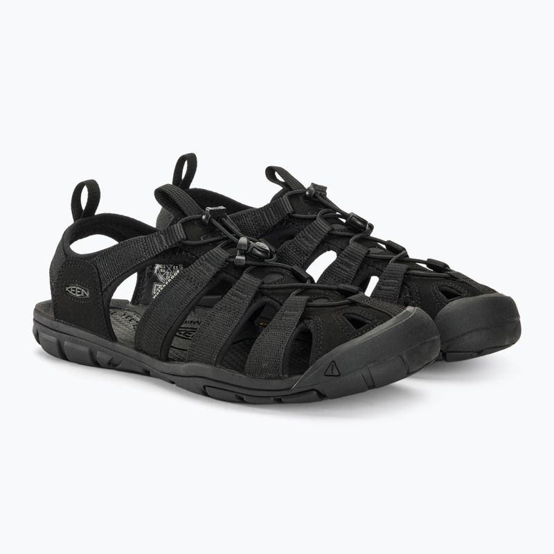 KEEN Clearwater CNX, sandali da trekking da uomo, triple nero 4