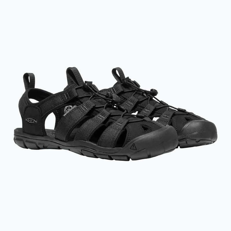 KEEN Clearwater CNX, sandali da trekking da uomo, triple nero 8