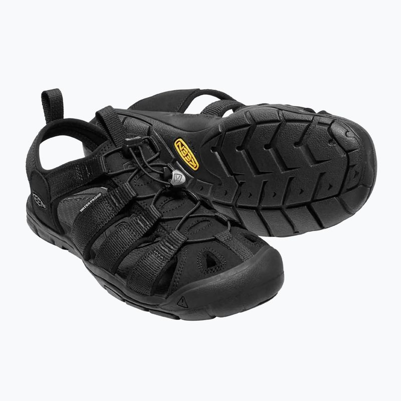 KEEN Clearwater CNX, sandali da trekking da uomo, triple nero 13