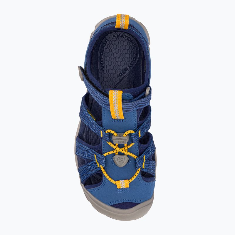 KEEN Seacamp II CNX, sandali da trekking per bambini in profondità blu e cobalto 6