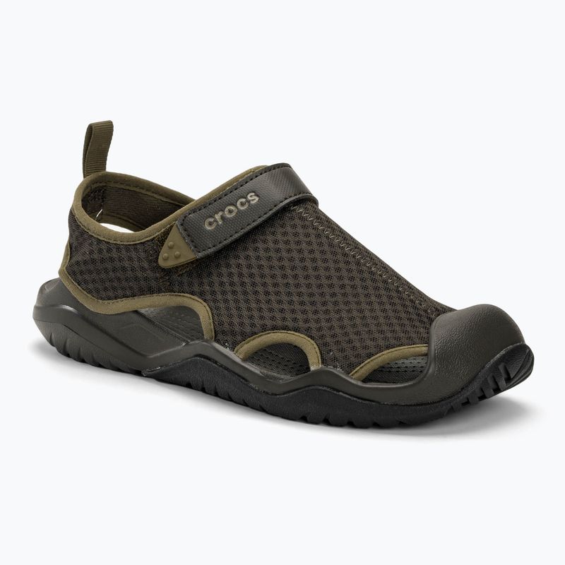 Sandali Crocs Swiftwater Mesh Deck espresso da uomo