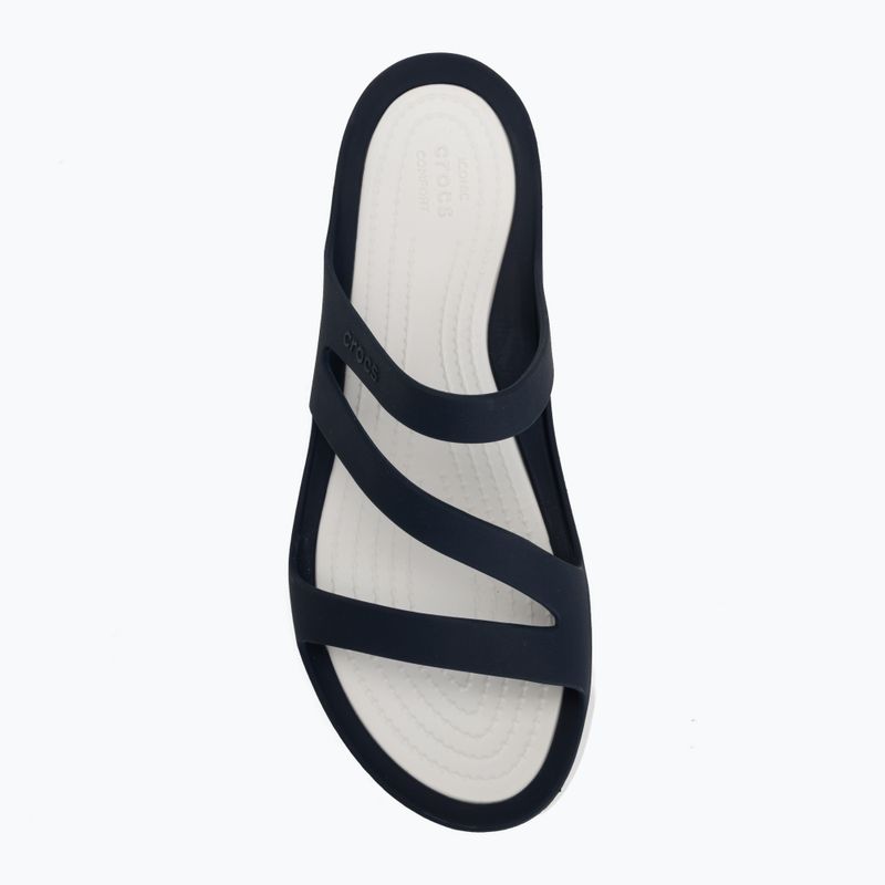Ciabatte da donna Crocs Swiftwater Sandal navy/white 5