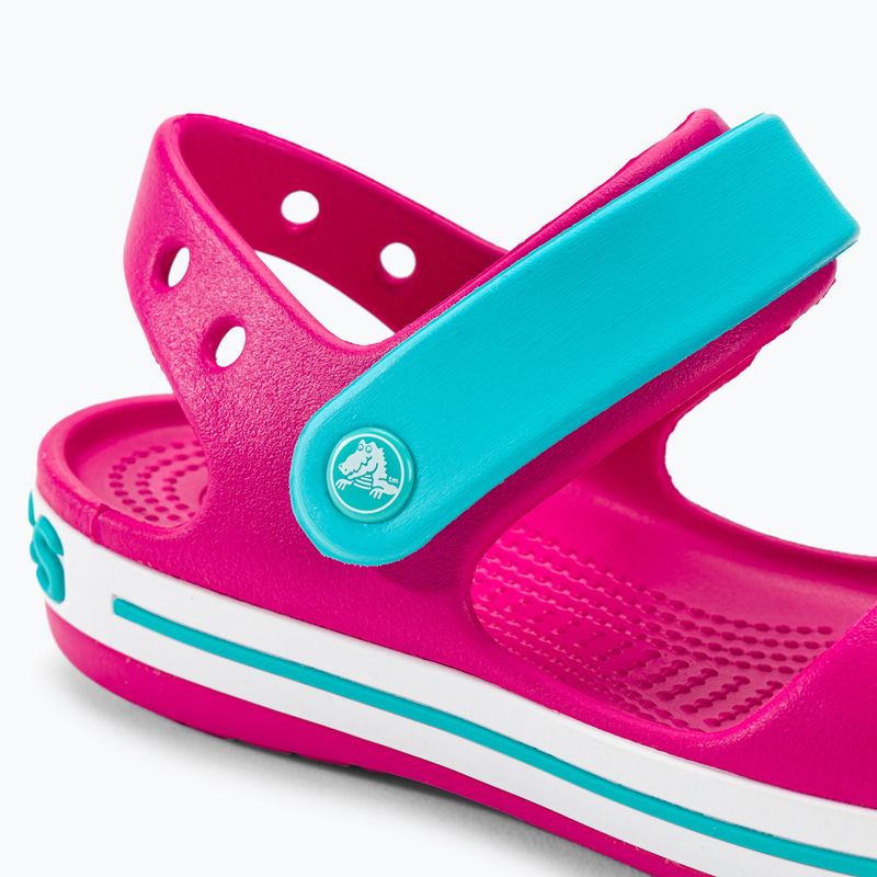 Crocs Crockband Bambini Sandali rosa confetto/piscina 8