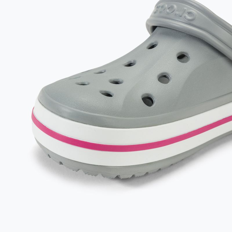 Crocs Bayaband Clog Ciabatte grigio chiaro/rosa confetto 8