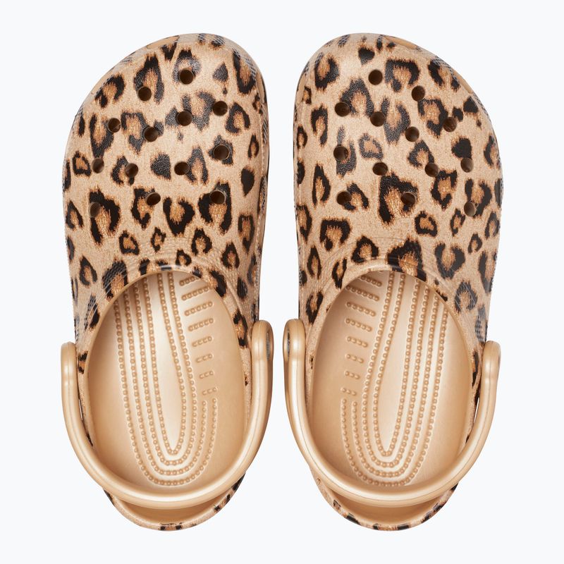 Crocs Classic Printed Clog infradito leopardo/oro 13