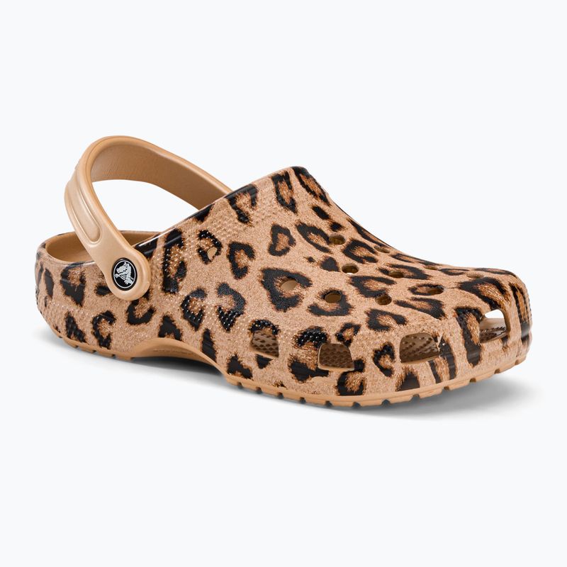 Crocs Classic Printed Clog infradito leopardo/oro 2