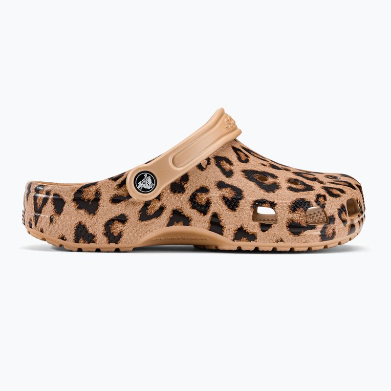 Crocs Classic Printed Clog infradito leopardo/oro 3