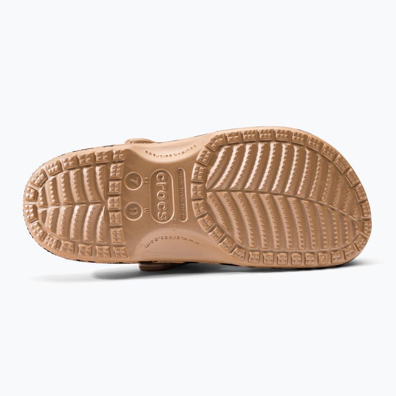 Crocs Classic Printed Clog infradito leopardo/oro 6