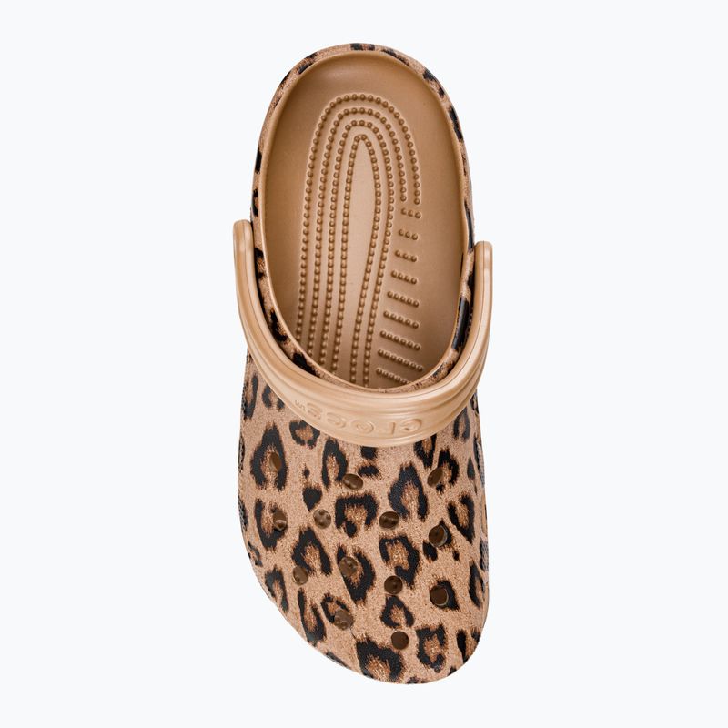 Crocs Classic Printed Clog infradito leopardo/oro 7