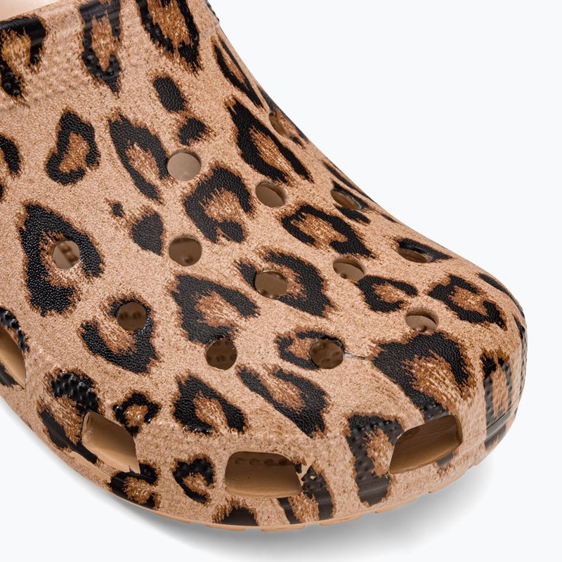 Crocs Classic Printed Clog infradito leopardo/oro 8