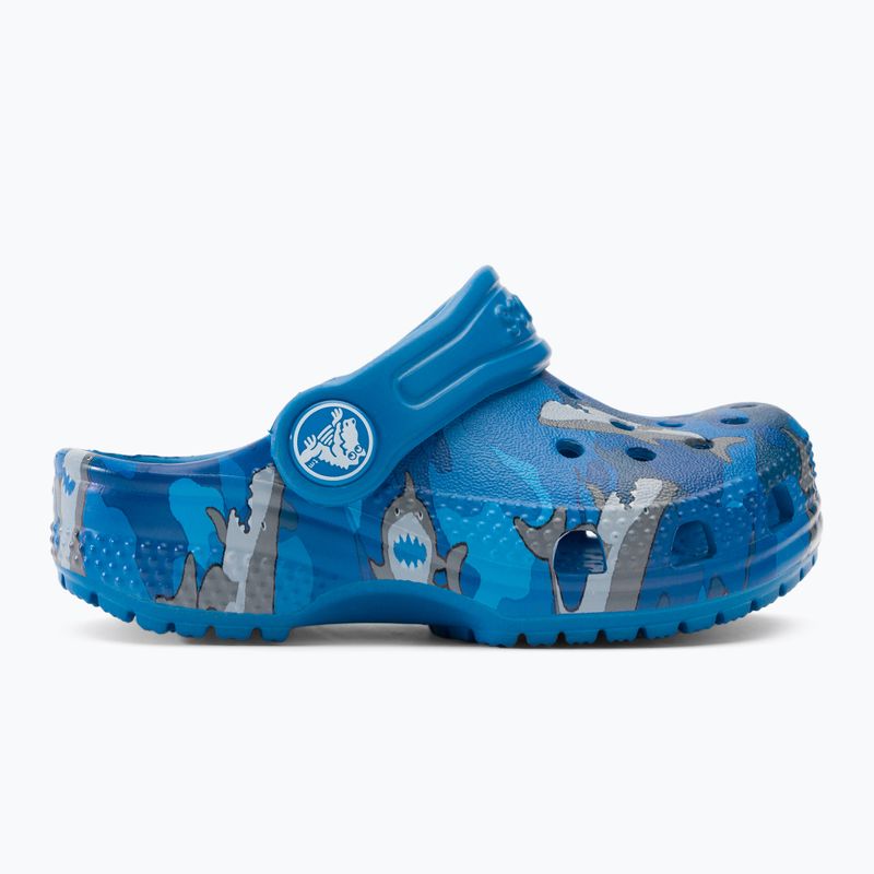 Crocs Classic Shark Clog prep blu infradito per bambini 3