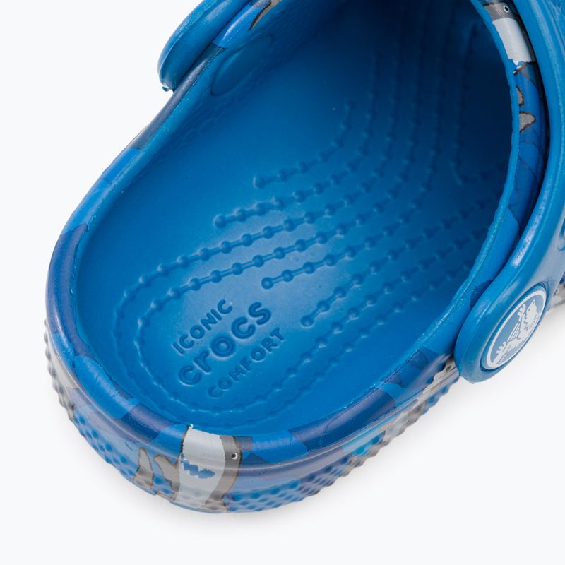 Crocs Classic Shark Clog prep blu infradito per bambini 10