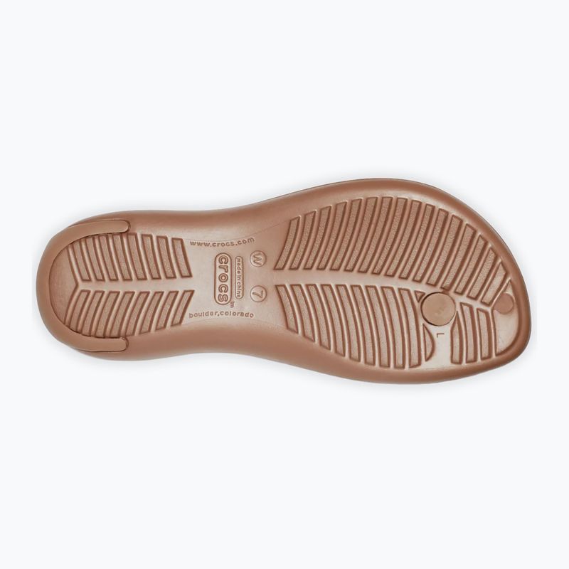Infradito da donna Crocs Sexi Flip bronze 3