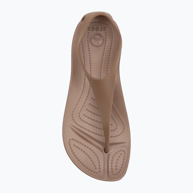 Infradito da donna Crocs Sexi Flip bronze 5