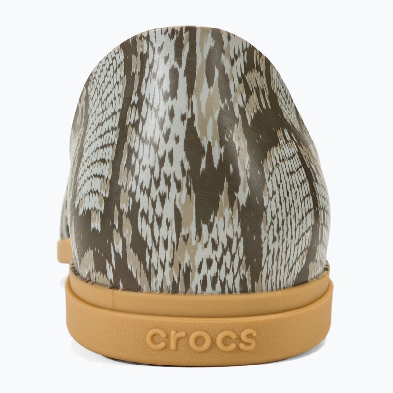 Sandali Crocs Tulum Open Flat da donna, funghi/stucco 6