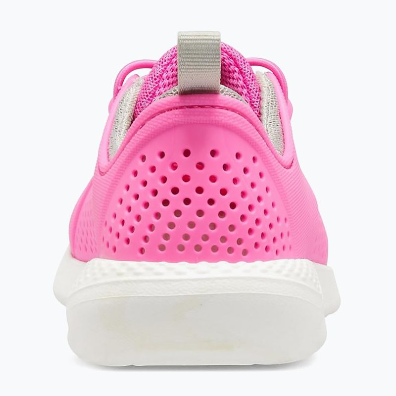Scarpe Crocs LiteRide Pacer rosa elettrico/bianco per bambini 9