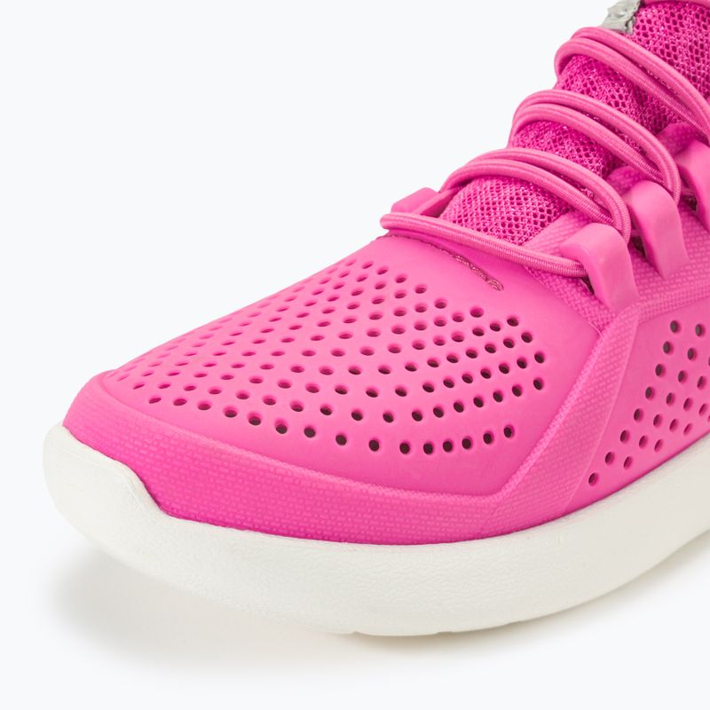 Scarpe Crocs LiteRide Pacer rosa elettrico/bianco per bambini 7