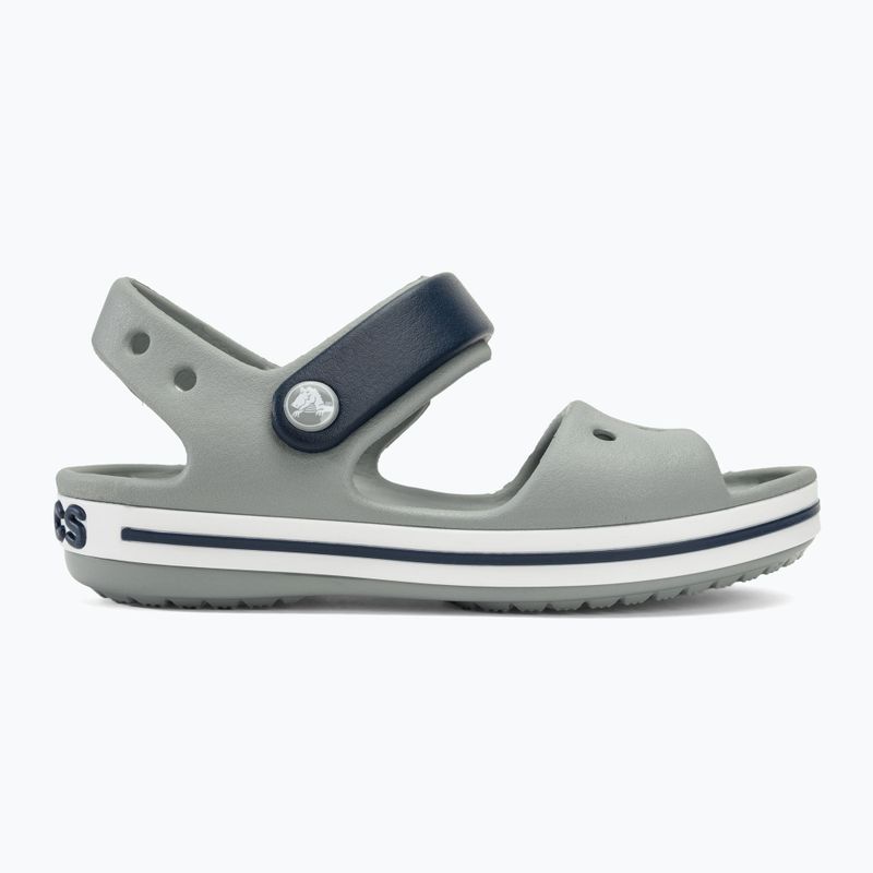 Crocs Crockband Bambini Sandalo grigio chiaro/navy 2