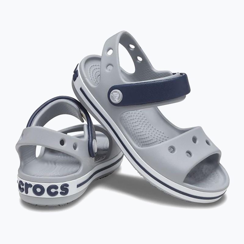 Crocs Crockband Bambini Sandalo grigio chiaro/navy 10