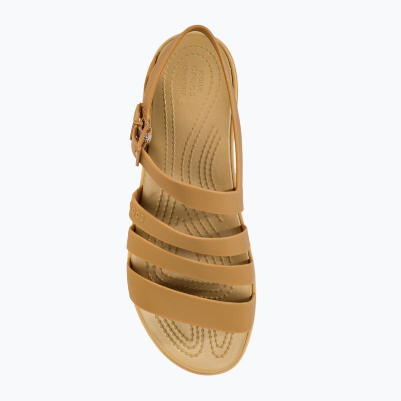 Sandali Crocs Tulum da donna oro scuro 5