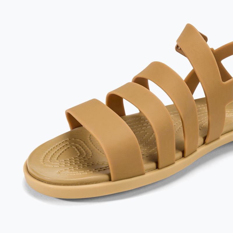 Sandali Crocs Tulum da donna oro scuro 7