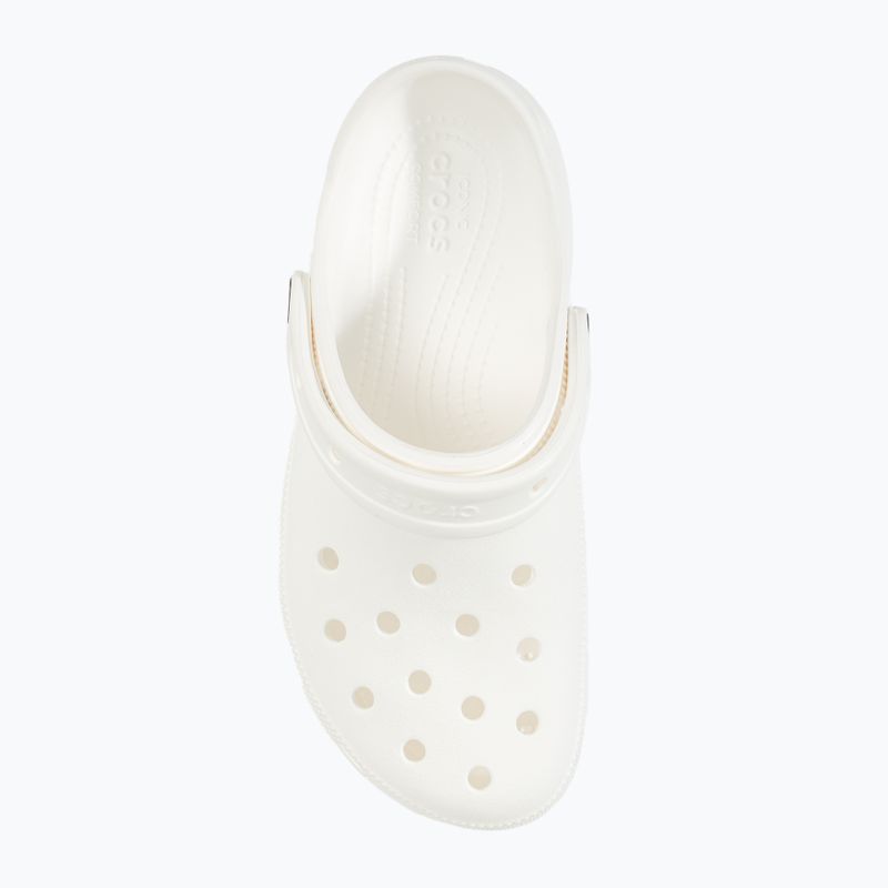 Crocs Classic Platform Clog bianco Ciabatte da donna 6