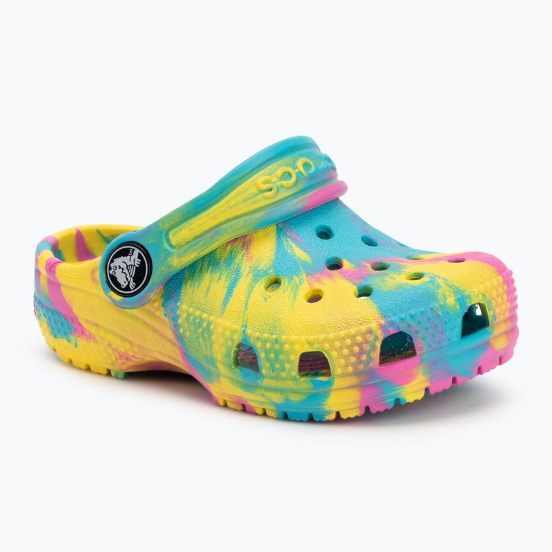 Crocs Classic Marbled Clog Toddler infradito digitale aqua/multi