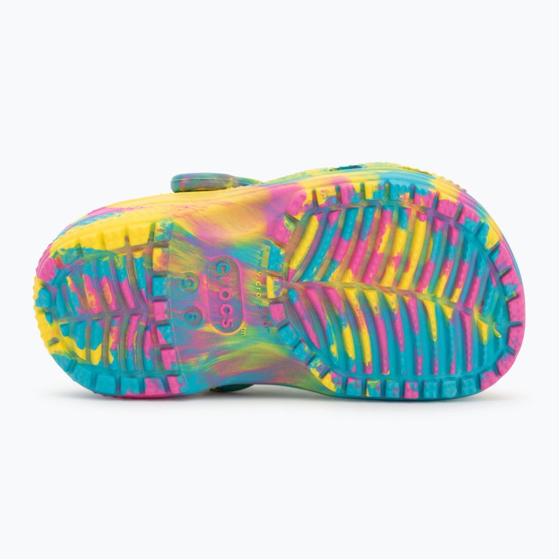 Crocs Classic Marbled Clog Toddler infradito digitale aqua/multi 5