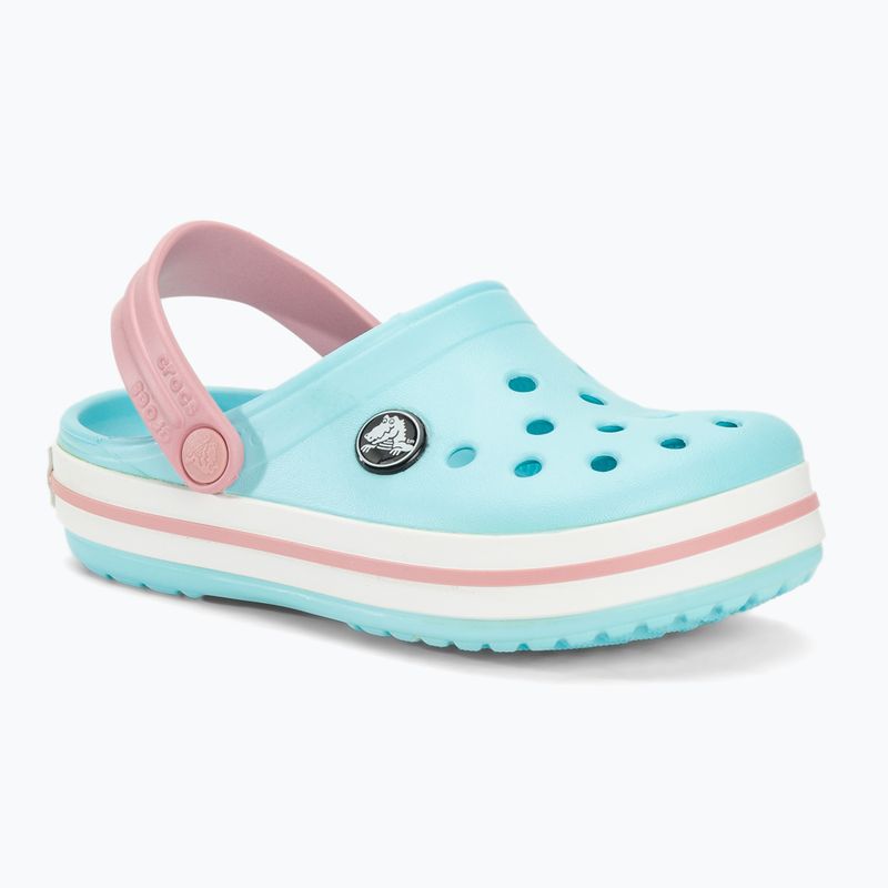 Infradito Crocs Crocband Clog blu ghiaccio/bianco per bambini 2