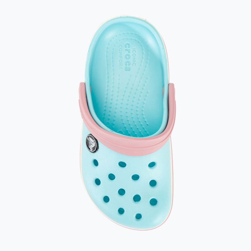 Infradito Crocs Crocband Clog blu ghiaccio/bianco per bambini 7