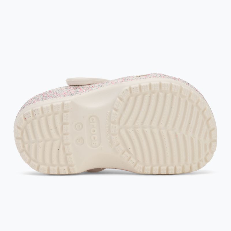Crocs Classic Glitter Clog Toddler infradito oyster 5
