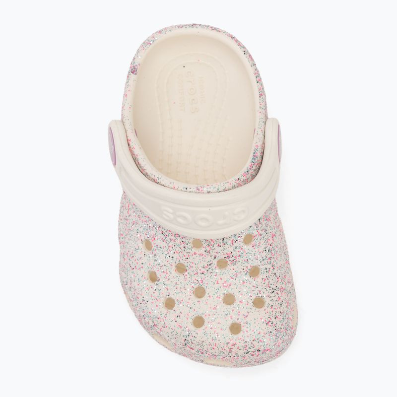 Crocs Classic Glitter Clog Toddler infradito oyster 6