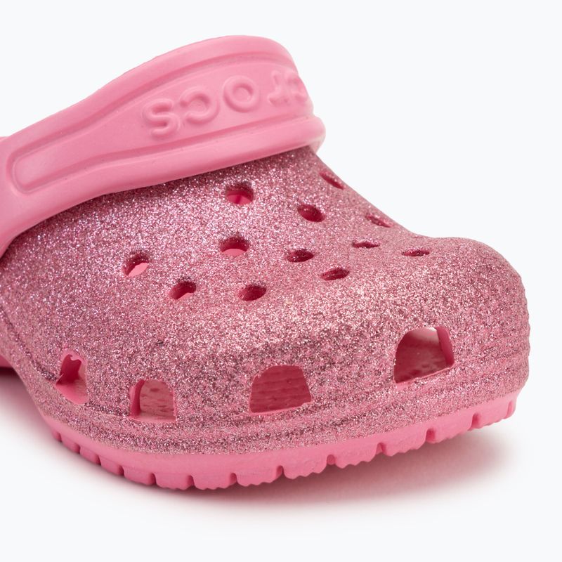 Crocs Classic Glitter Clog Toddler infradito rosa lrmonade 8