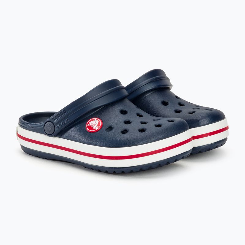 Infradito Crocs Crocband Clog per bambini, navy/rosso 5