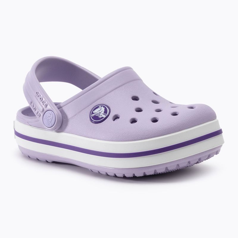 Ciabatte Crocs Crocband Clog per bambini lavanda/neon 2