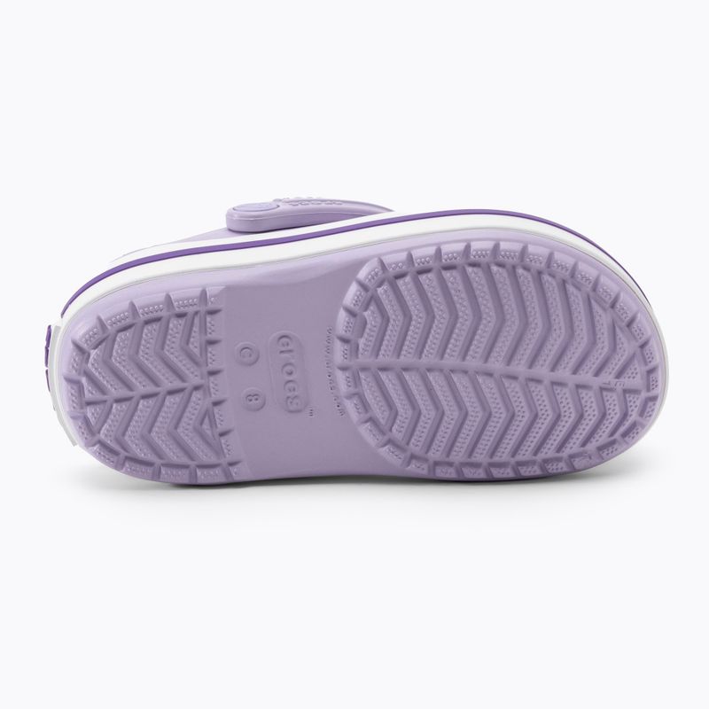 Ciabatte Crocs Crocband Clog per bambini lavanda/neon 5