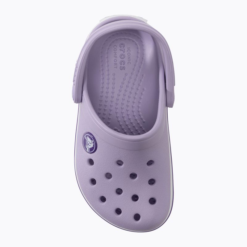 Ciabatte Crocs Crocband Clog per bambini lavanda/neon 6