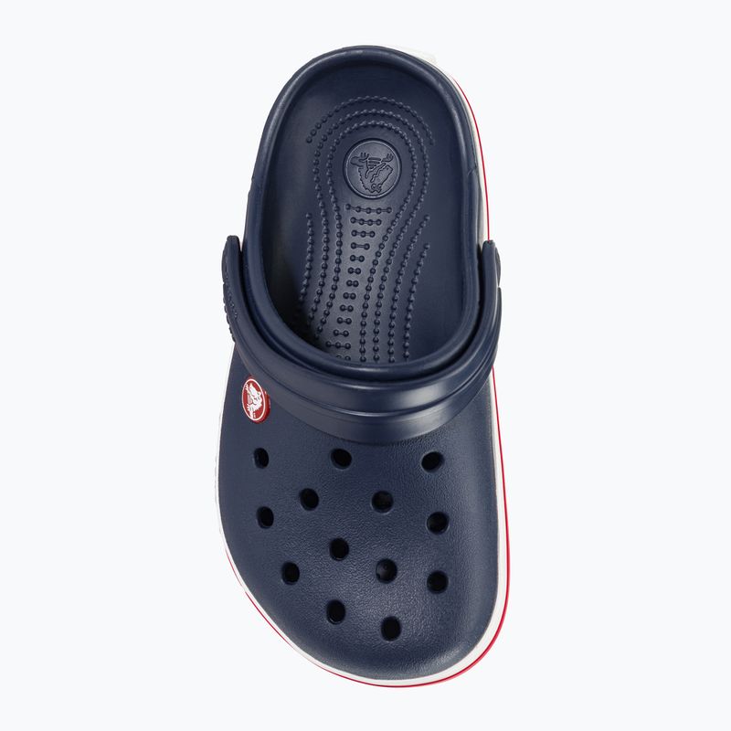 Infradito Crocs Crocband Clog per bambini, navy/rosso 7