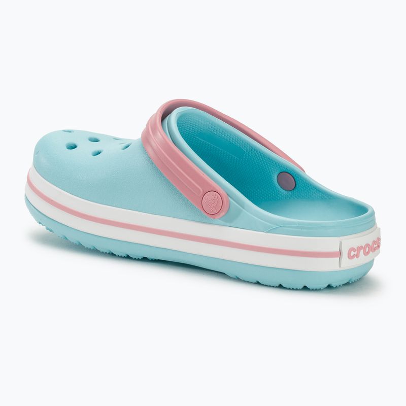 Infradito Crocs Crocband Clog blu ghiaccio/bianco per bambini 4