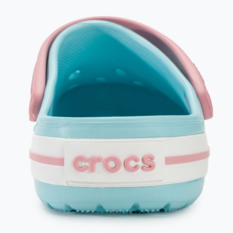 Infradito Crocs Crocband Clog blu ghiaccio/bianco per bambini 8