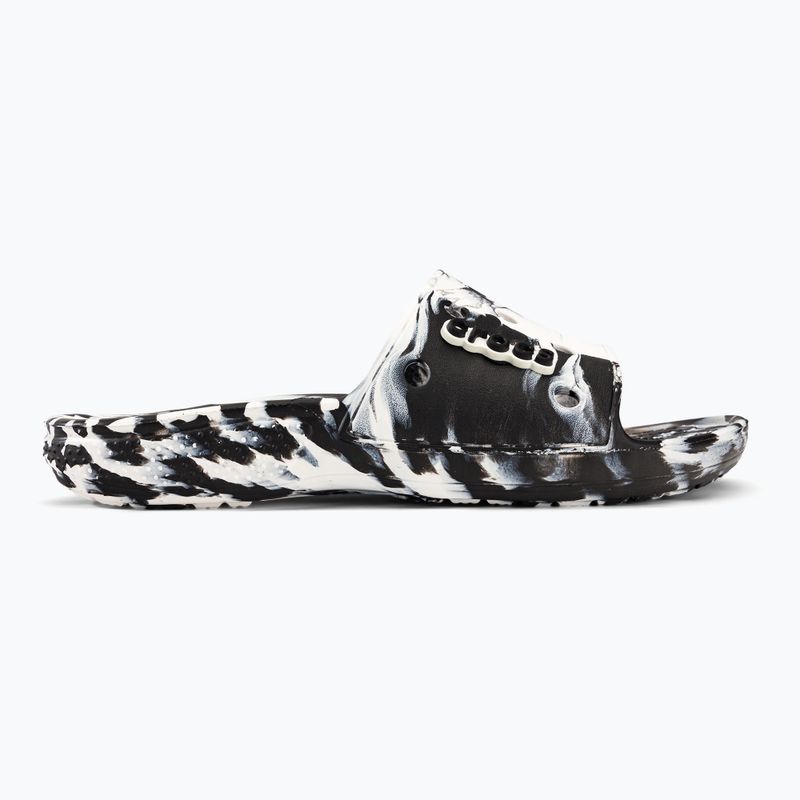 Crocs Classic Crocs Marbled Slide infradito bianco/nero 2