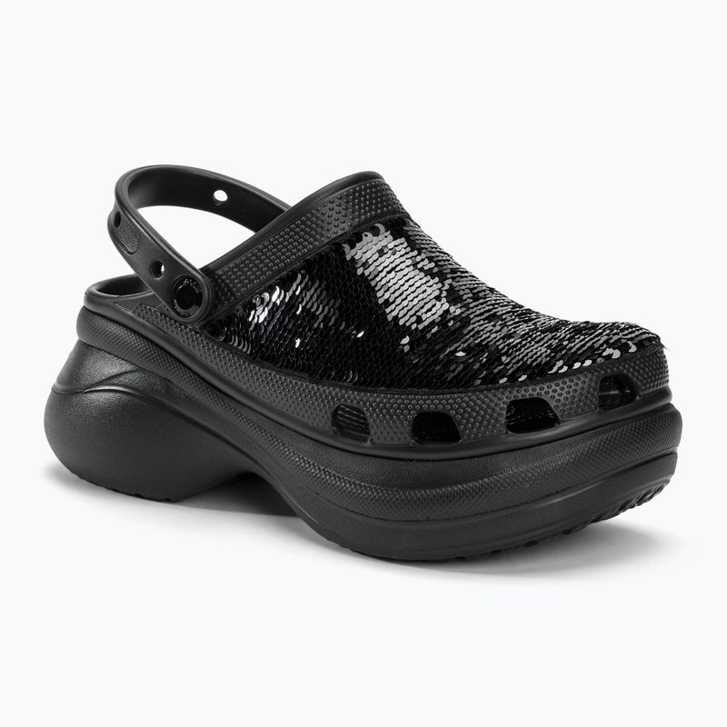 Crocs Classic Bae Sequin nero/multi infradito da donna 2