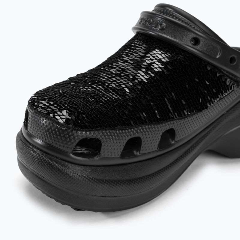 Crocs Classic Bae Sequin nero/multi infradito da donna 10